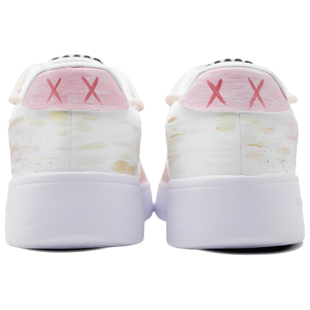 Li Ning Floating Boat Lucky Moments Cushioning, Wear Resistant Low Top Skateboard Shoes Unisex Pink Gold AGCS419-1(Team1025-)