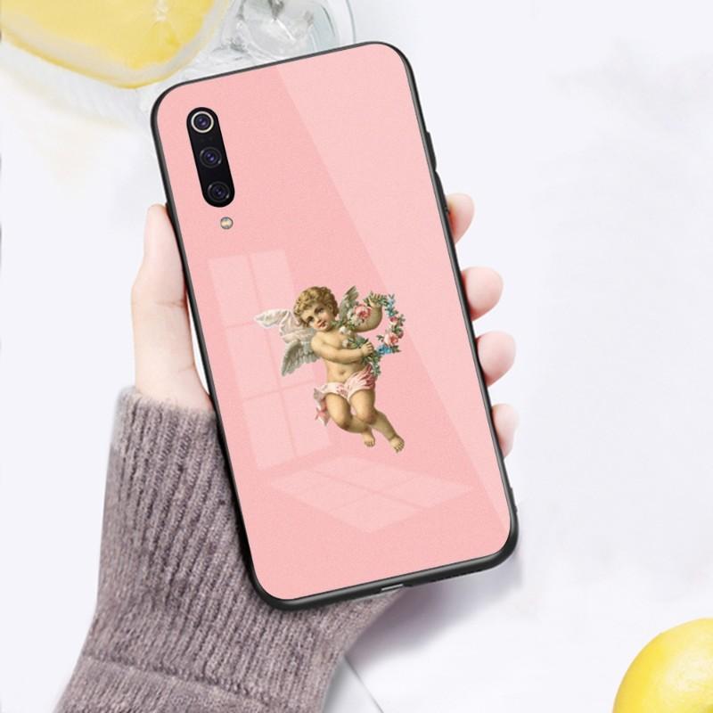 Cute Baby Angel Fioruccis Phone Case For Xiaomi 12 11T 10 9 Redmi Note 11 10 10S Pro Redmi 9 9A 8 Black PC Glass Phone Cover