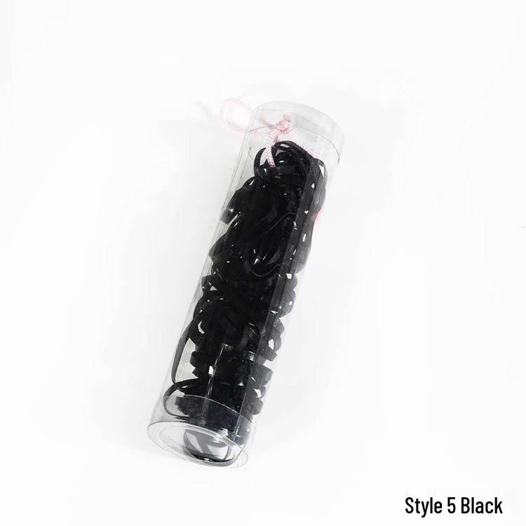 Korean Style Colorful Hair Ties: PVC Disposable Rubber Bands for Women's Hair Accessories