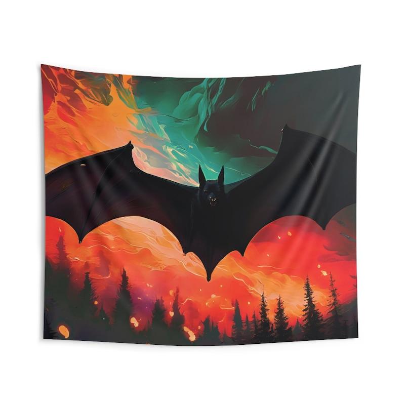 Fire Bat Tapestry 75x100 чёрный