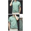 New Arrival Men's Fashion Solid Short Sleeve Polo Shirt Summer Breathable Comfortable Turn Down Collar Tops