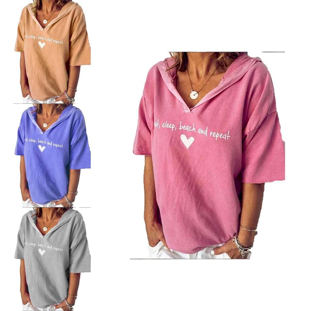 Fashionable Women's V-neck Short Sleeve Blouse With Beautiful Print Design For Summer