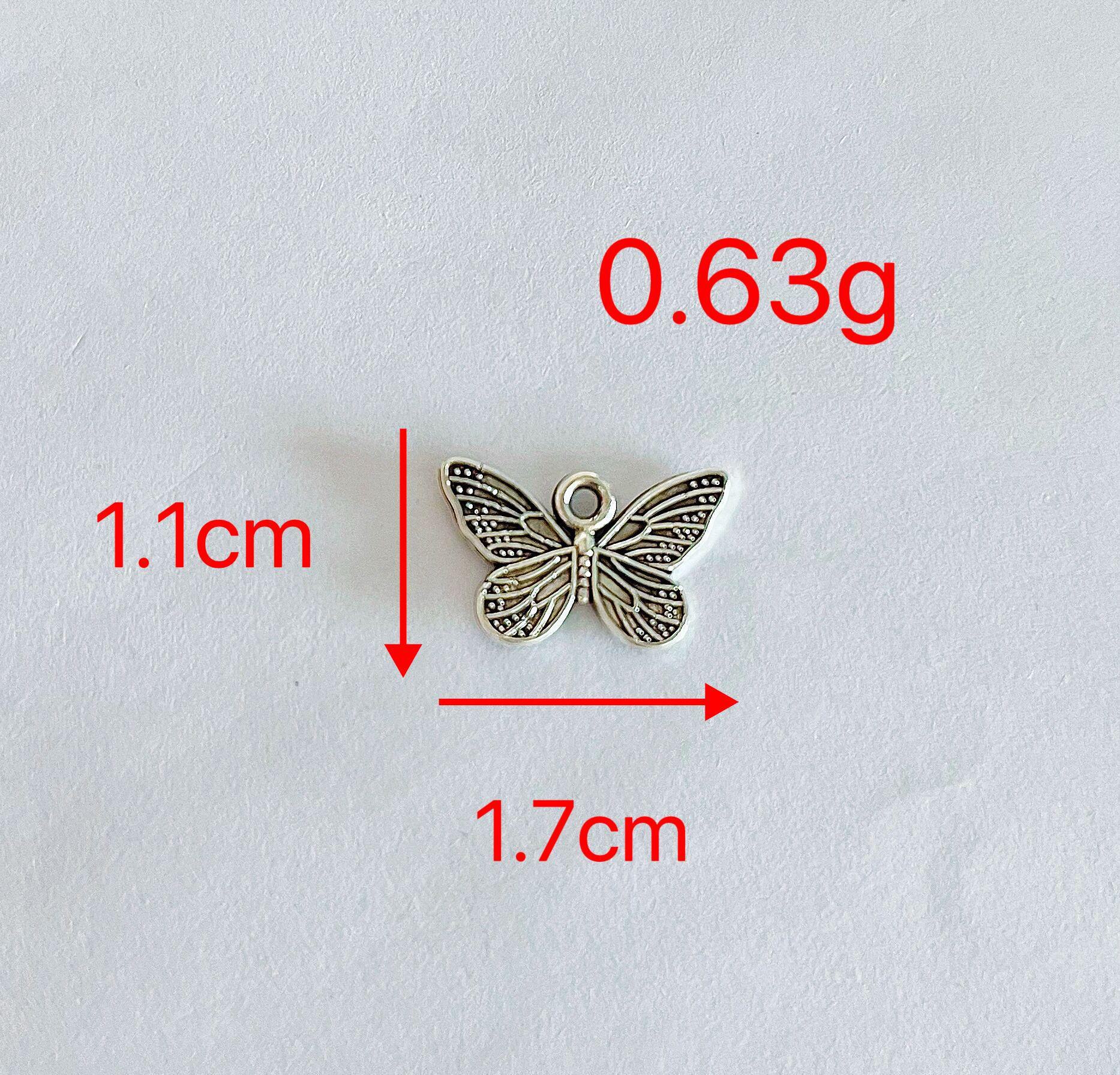 

Подвеска-кисточка в виде бабочки в стиле ретро для самостоятельного изготовления ювелирных изделий P114 античный серебряного