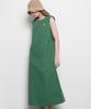 THE-ABON Women'S Summer Cotton Sleeveless Long Dress Sky Blue