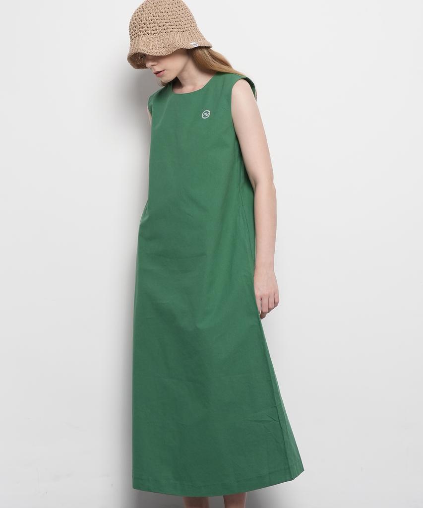 THE-ABON Women'S Summer Cotton Sleeveless Long Dress Sky Blue