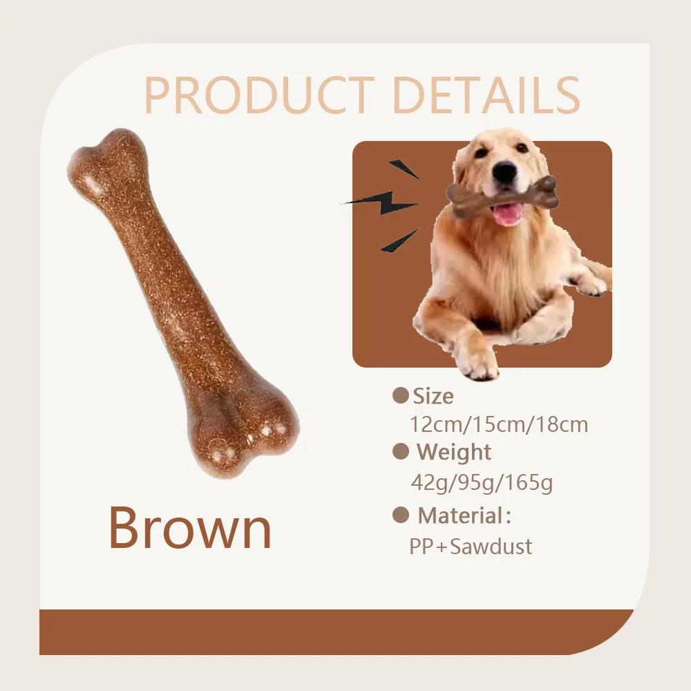 Nearly Indestructible Dog Bone Chew Toys Natural Non Toxic Puppy Chew Toy For Small Medium Large Dogs Long Lasting