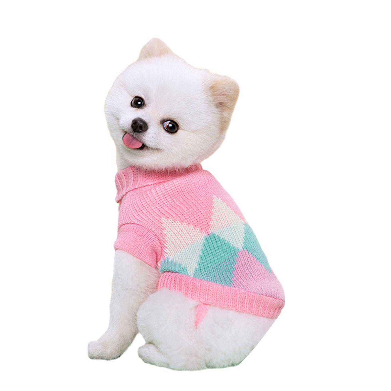 

Cat Dog Sweater Warm Pet Clothes for Spring Autumn Pet Puppy Winter Clothing Pullover Sweater Small Dog Pet Accessories S