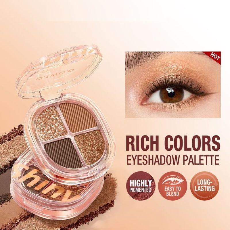 O.TWO.O - Rich Colors Eyeshadow Palette - 3 Colors