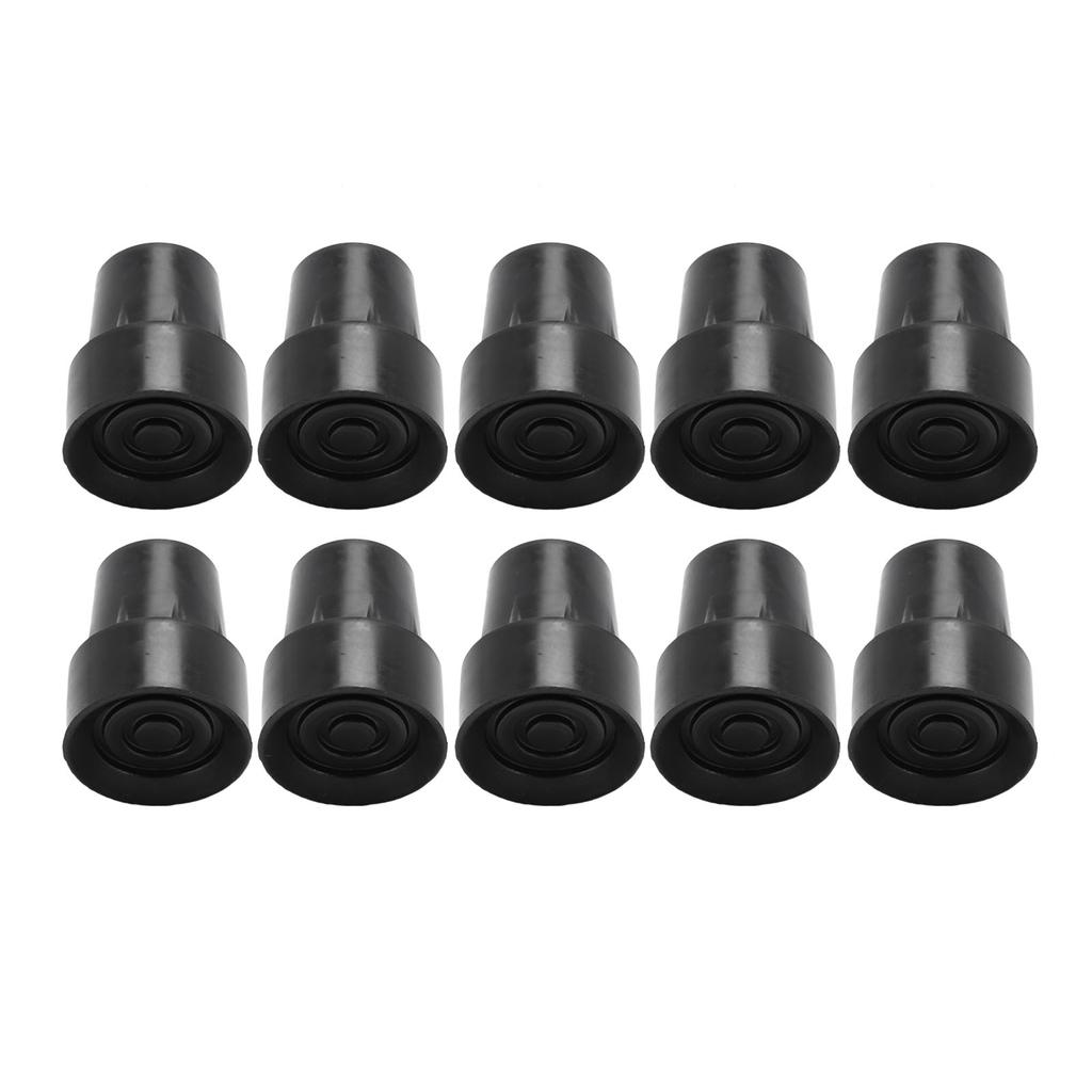 10 Stück Gehstock-Gummikappen Anti-Rutsch-Gehstock-Ferse Schutzkappen 19 mm Innendurchmesser