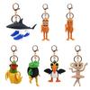 TUNTON SAFOUR Keychain Silicone Key Ring Charm Goods Tralarero Tralara Italian Brain Lot Net