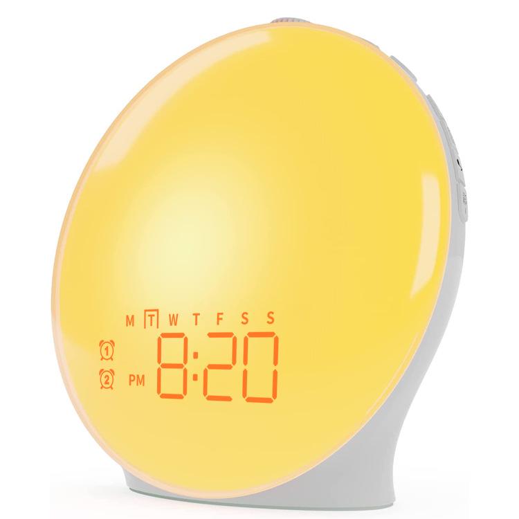 RGB Ambient Sunrise Sunset Alarm Clock Colorful Wake-Up Light