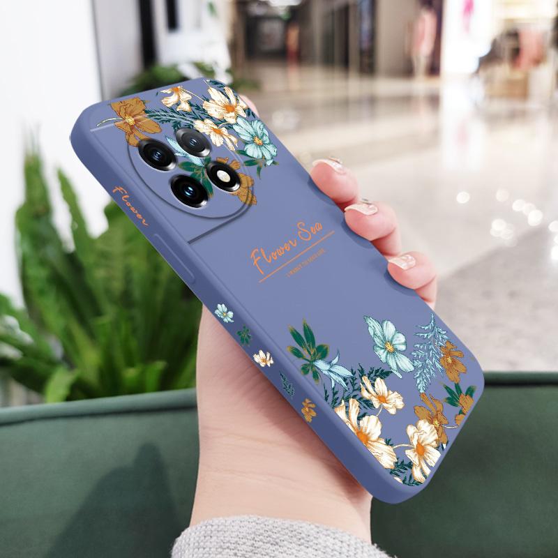 Flourishing Branches Phone Case For Oneplus 12 12R 11 11R 10 10R 10T 9R 9RT 9 8T 8 7 7T Pro 5G Liquid Silicone Cover