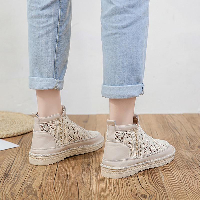 Order A Size Up,Exquisite Summer Korean Version of Harajuku Style Student Wild Flat Casual Women's Shoes Mesh Breathable Lazy Single Shoes