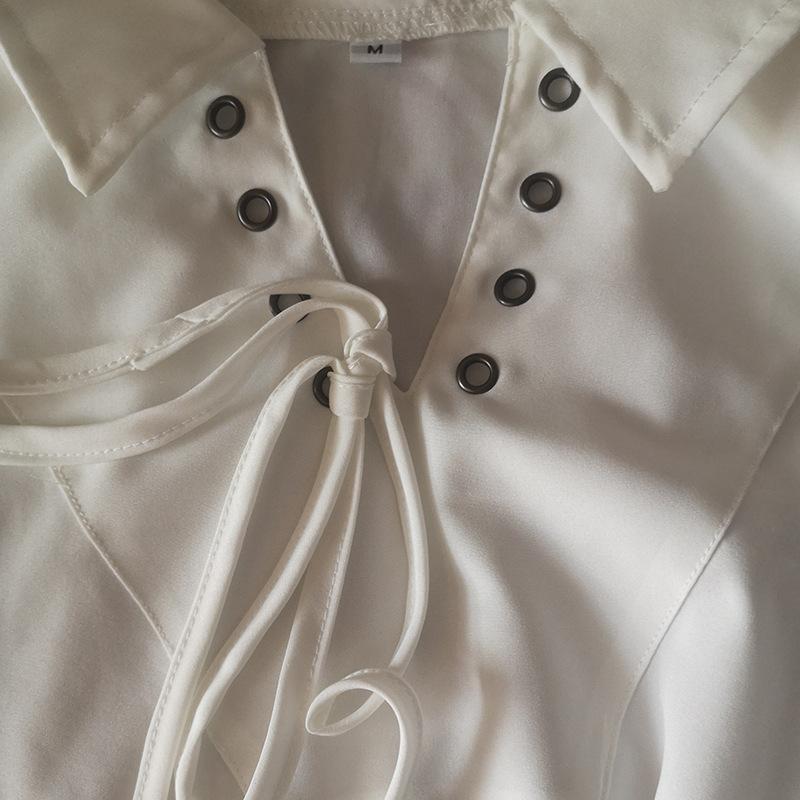 Medieval Clothing Men's Retro Stand-up Collar Strap Loose Top Performance Clothing
