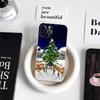 Anime Weihnachtsmann Rentier Weihnachtsbaum Handyhülle für iPhone 11 12 13 14 15 16 17 Pro Max Plus Transparente Rückseite