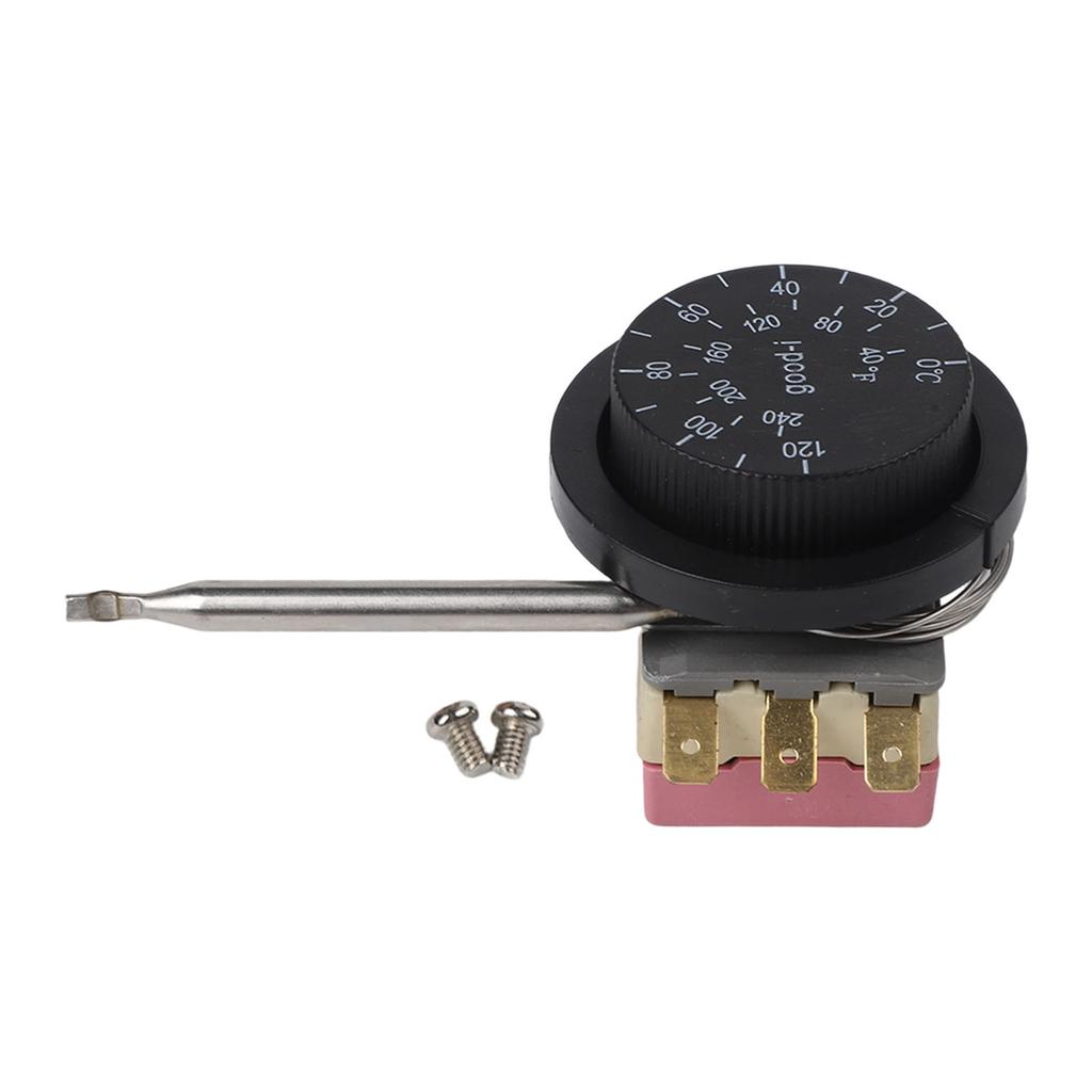 1x Switch Adjustable Steel And Plastic Thermostat Controller