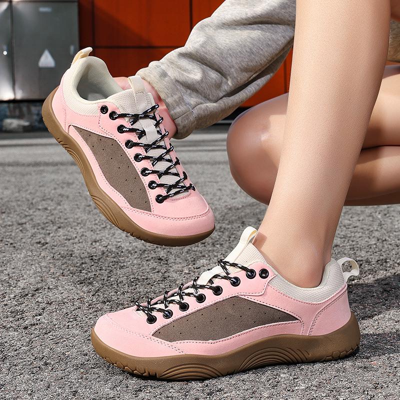 PU Leather Hiking Shoes Unisex Wide Toe Box Casual Sneakers Anti-slip Outdoor Trainers for Trekking Walking Plus Size 36-48