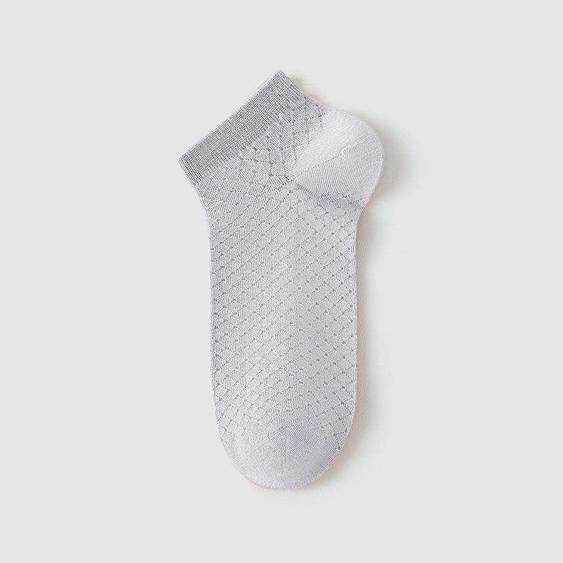 Men's Summer Thin Mesh Sweat Absorbent Deodorant Breathable Sports Low Top Socks