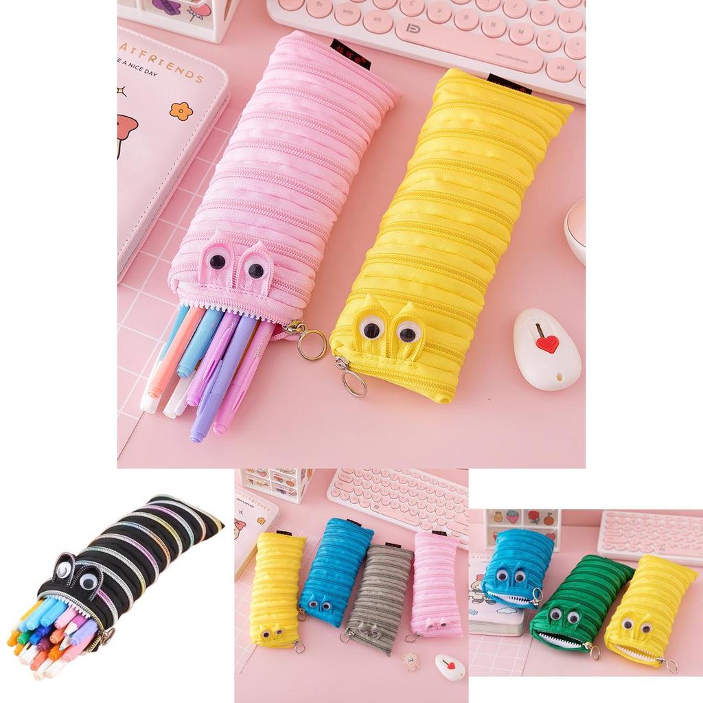 Entzückendes Canvas Reißverschluss Federmäppchen Für Kinder Niedliche Kreative Koreanischer Stil Schreibwaren Tasche