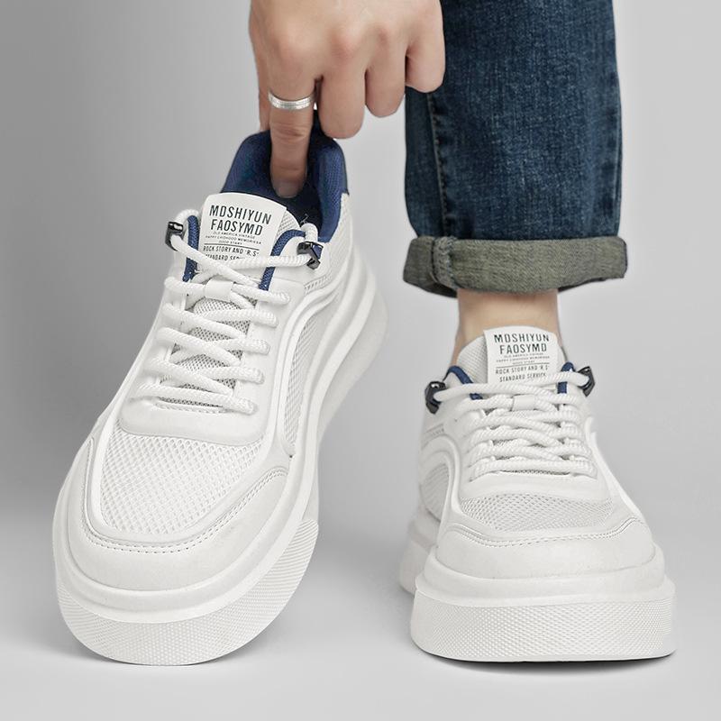 Summer 22 new mesh shoes breathable thin high-end soft-soled casual board shoes