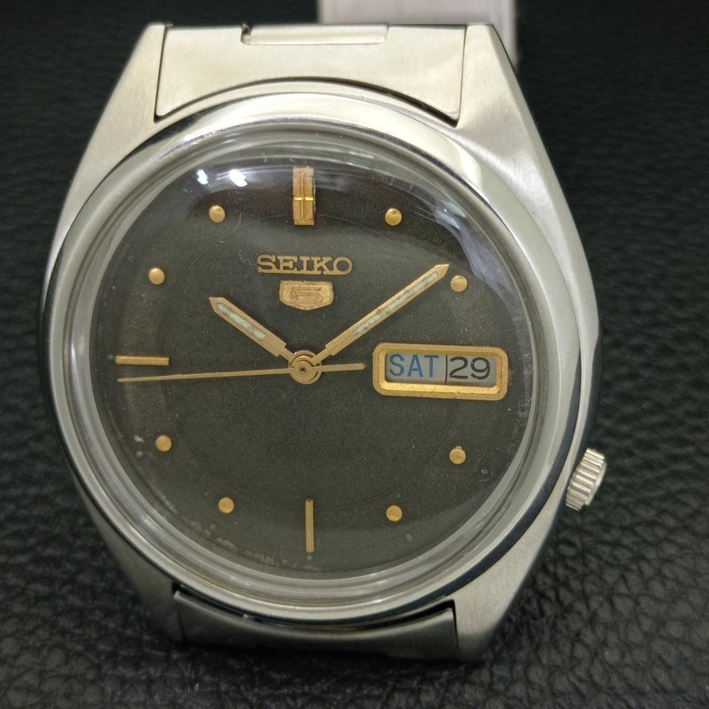 GENUINE VINTAGE SEIKO 5 AUTOMATIC JAPAN 7009A MENS ORIGINAL DIAL WATCH A702425-5 R124-a702425