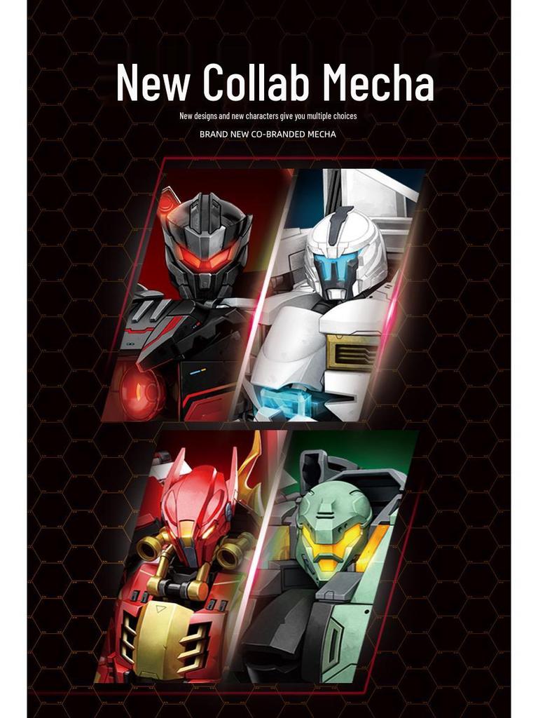 Little Luban B1120-52 Trident Athena Mecha Ember Guerrilla Building Block Toy