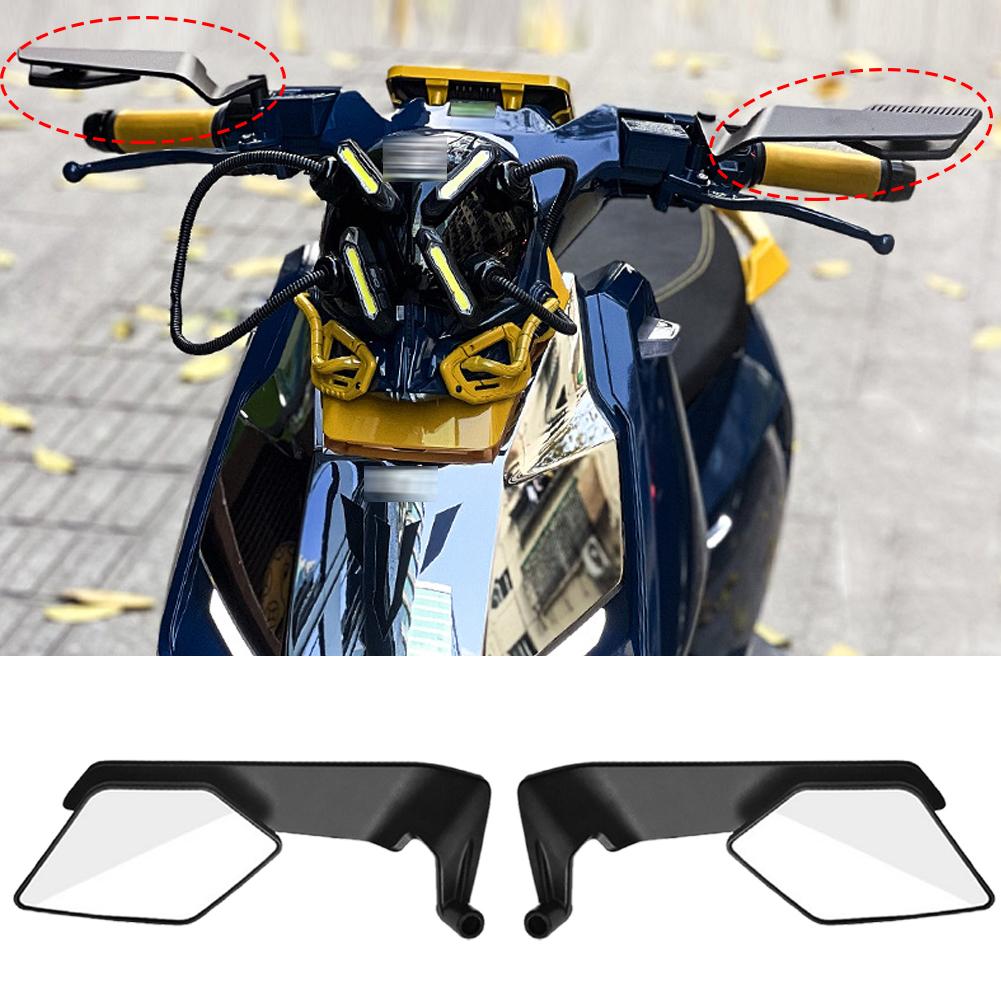 2PCS Motorcycle Rearview Mirror Invisible Wing Adjustable Rotating Side View Mirror For MT03 MT07 MT25 MT09 MT09 MT10 SP ABS