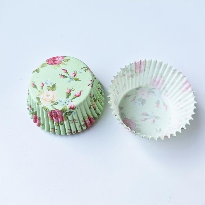 100Pcs/Lot Beautiful Flower Cupcake Paper Liner Baking Muffin Cupcake Mold Cups Cake Decorating Tools Cupcake Box Set