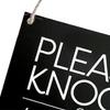 Door Sign Elegant,Knock Kindly Wait Rustic Decor Sturdy Do Not Disturb Double Sided for Office