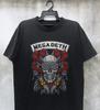 NEW! Rare Megadeth Vic Rattlehead Unisex Black Cotton T-Shirt
