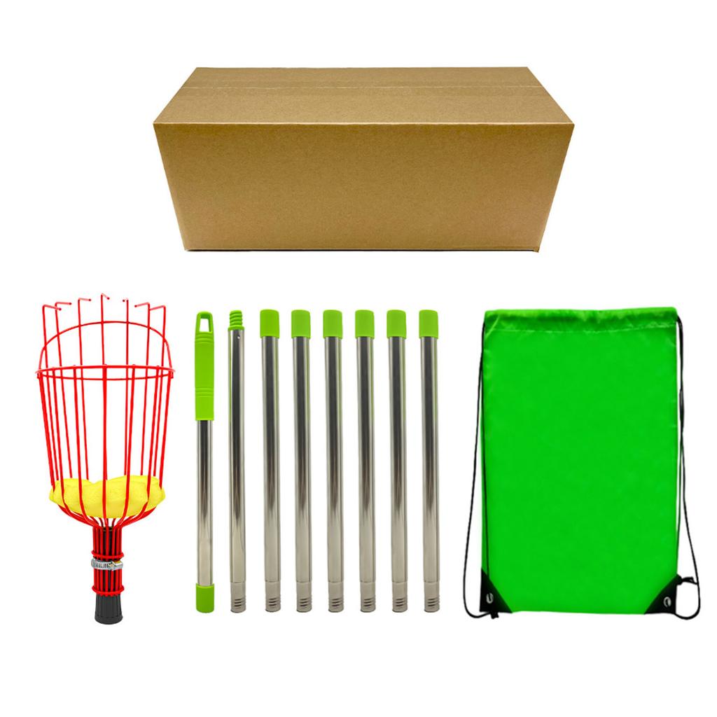 Fruit Pick Basket Telescoping Pole Tool Fruit Picking Equipment for Garden