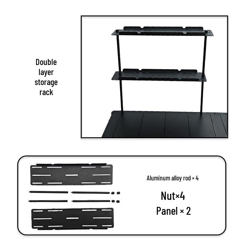 Portable Aluminum 4-in-1 BBQ Camping Table & Chair Set