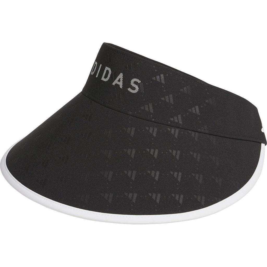 Adidas Golf Women's Monogram Print Wide Visor JTC23 Black
