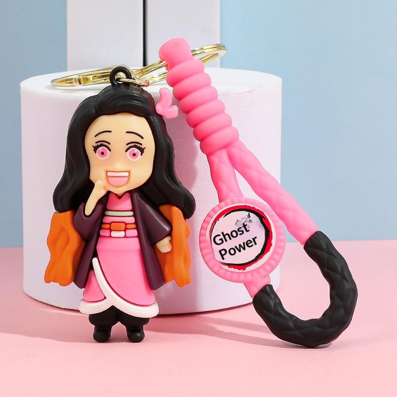 Demon Slayer Figure Ground Temperature Home Tea Stove Tanjiro Nezuko Money Model Pendant Demon Slayer Home Tea Fan Technique