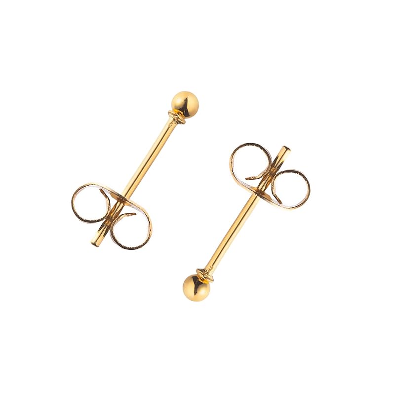 

[Puente] Supervised by a doctor earrings ladies men s Compatible with metal allergies surgical stainless steel stainless Leave it on round ball ball