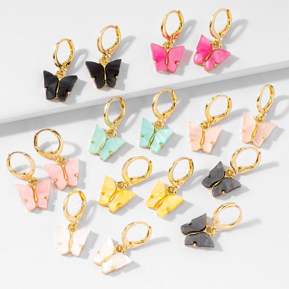 Earrings Butterfly Stylish Animal Design Chic Multicolor Womens Accessories Fashion