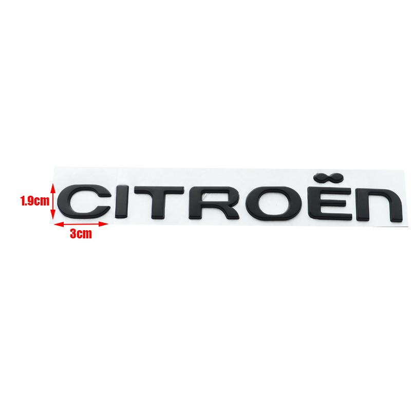 1 Stück 3D Metall Citroen Auto Heckbuchstaben Heckstoßstange Heckklappe Kofferraum Aufkleber Auto Heck Emblem Aufkleber Styling Zubehör