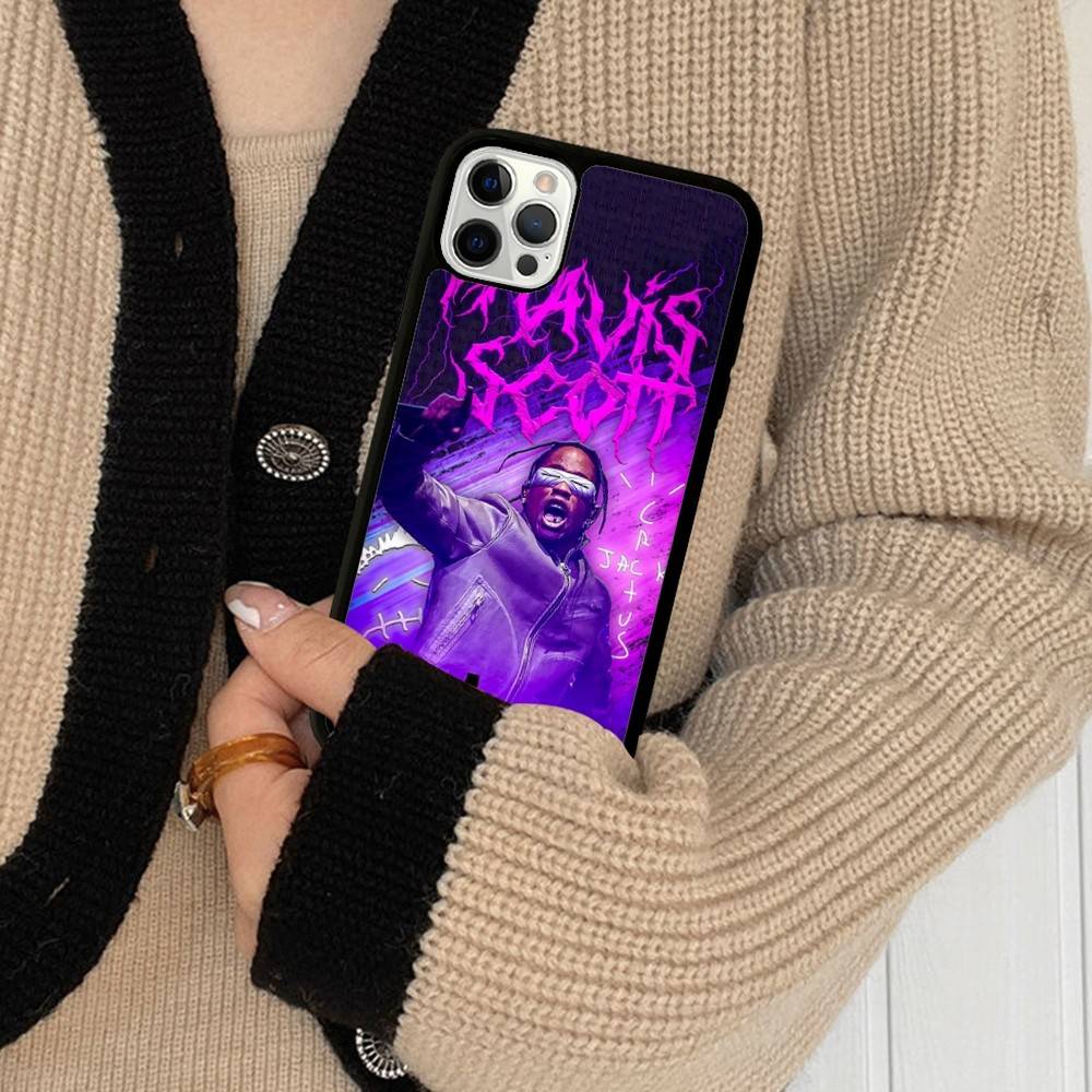 T-Travis S-ScottS Singer For IPhone 17 16 15 14 13 12 11 Pro Max Plus Shockproof PC+TPU Phone Back Cover