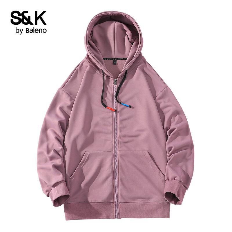 Baleno Men s S&K Series Loose Fit Hooded Zipper Sweatshirt M