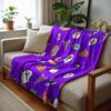Bright Magenta Dot Soft Flannel Blanket Breathable Warm Throw for Office Car Sofa Kids Room Birthday Xmas Gift