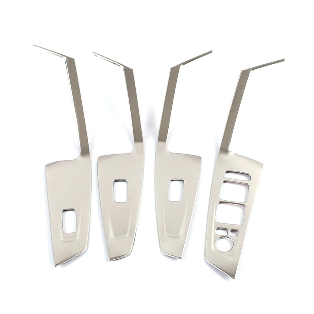 

Для Hyundai Creta IX25 2020 Внутрішній дверний підлокітник Віконний підйомник Кнопка перемикача кришки панелі Оздоблення з нержавіючої сталі Декоративна наклейка срібний