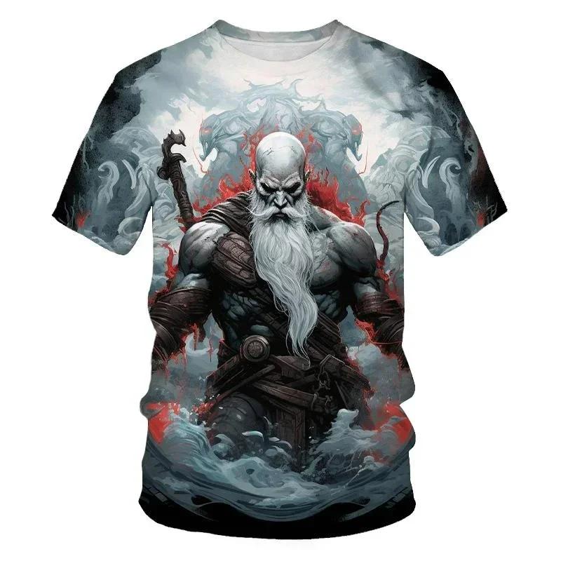 Letnie Postacie z Gier Graficzny Męski Streetwear Okrągły Dekolt Koszulka Outdoor Casual Duże Rozmiary Koszulki Top Odzież Damska