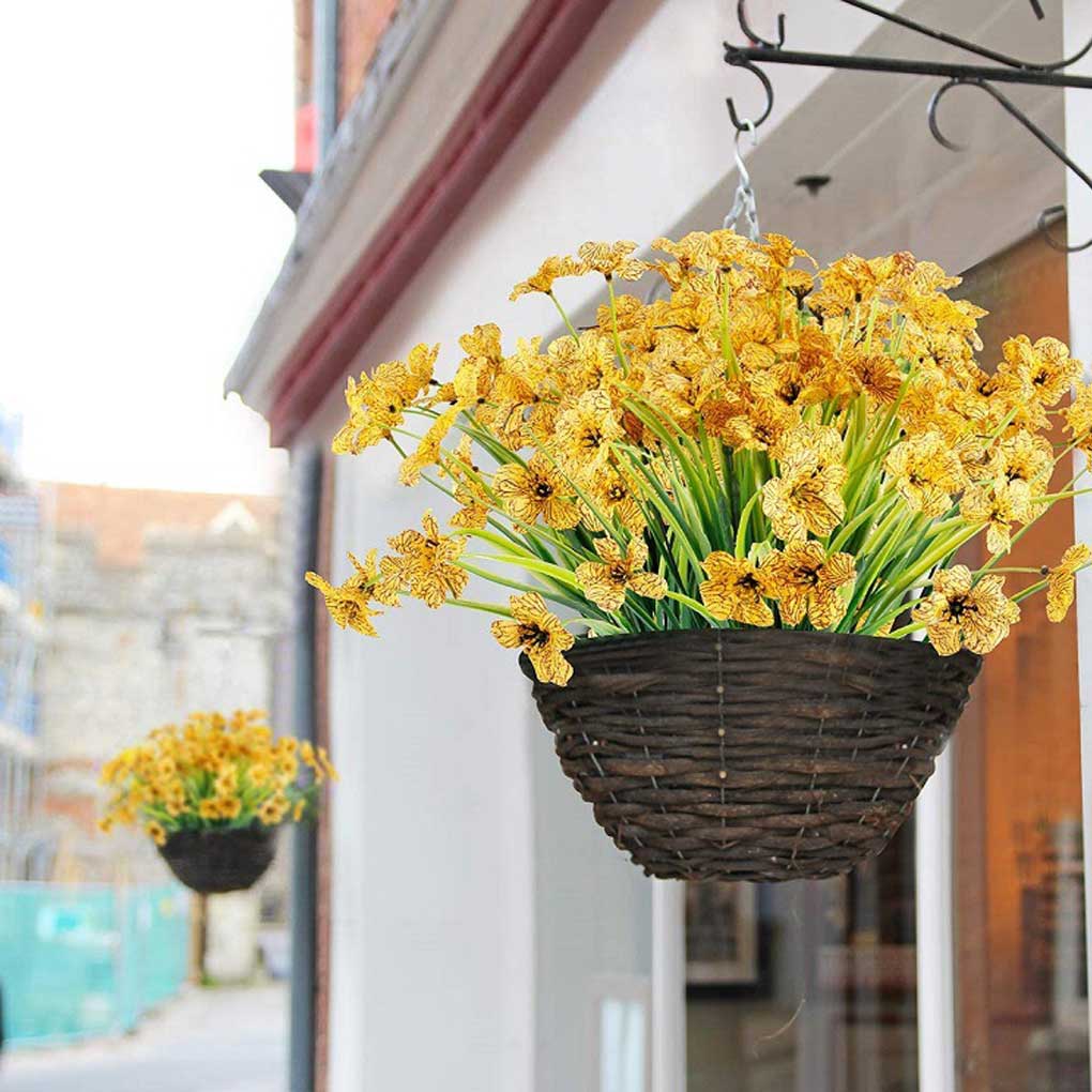 Artificial Flower Bouquet Realistic Living Room Fake Flowers Bunch Scene Layout Home Decor Decorating Accessory