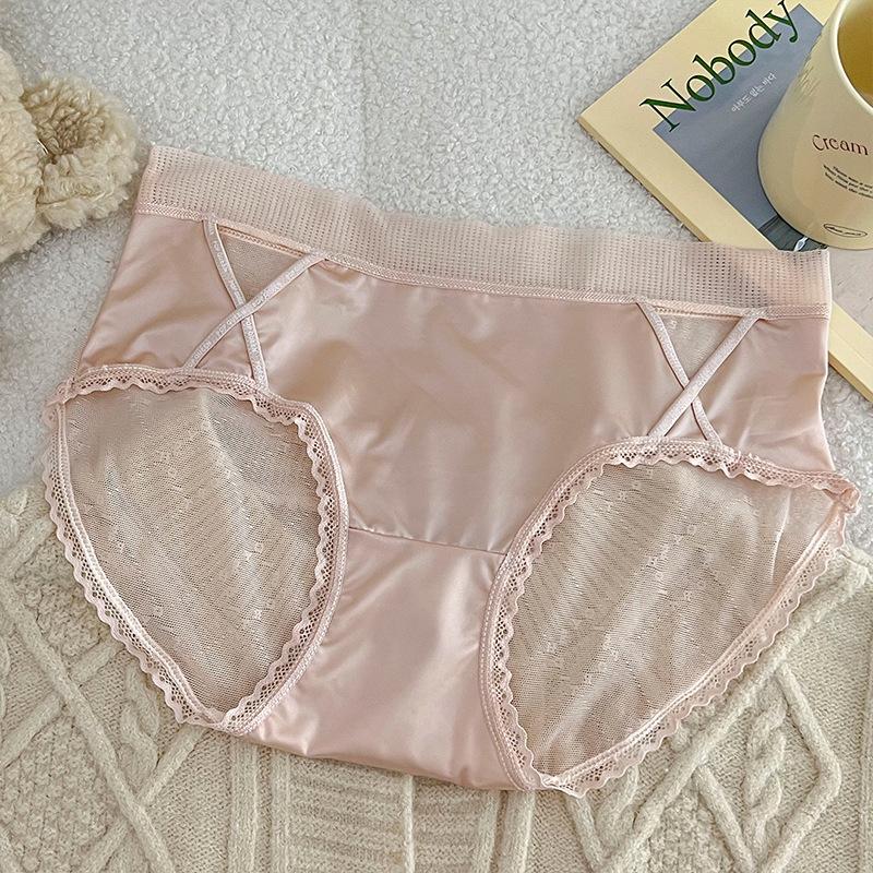 Koronkowa bielizna damska majtki oddychające cienkie przezroczyste seksowne modne majtki dziewczęce