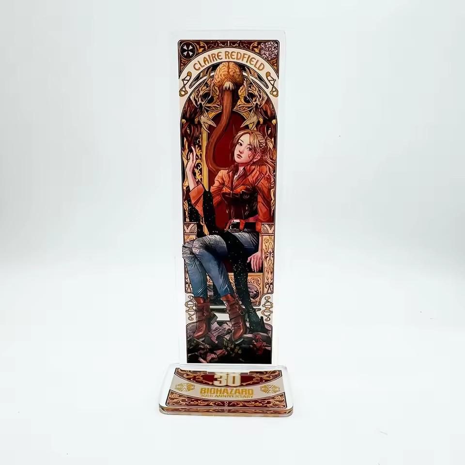 Resident Evil 30th Anniversary Handmade Acrylic Stand: Ada, Leon, Claire, Jill Desktop Ornament 15CM
