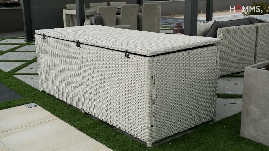 Terrace Box Scatola 200X82X74 1181L Oltre Royal Sand Technorattan Homms