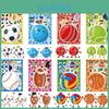 Adorable Cm2405017 Kids Puzzle Stickers Featuring Soccer And Basketball For Interactive And Educational Family Fun