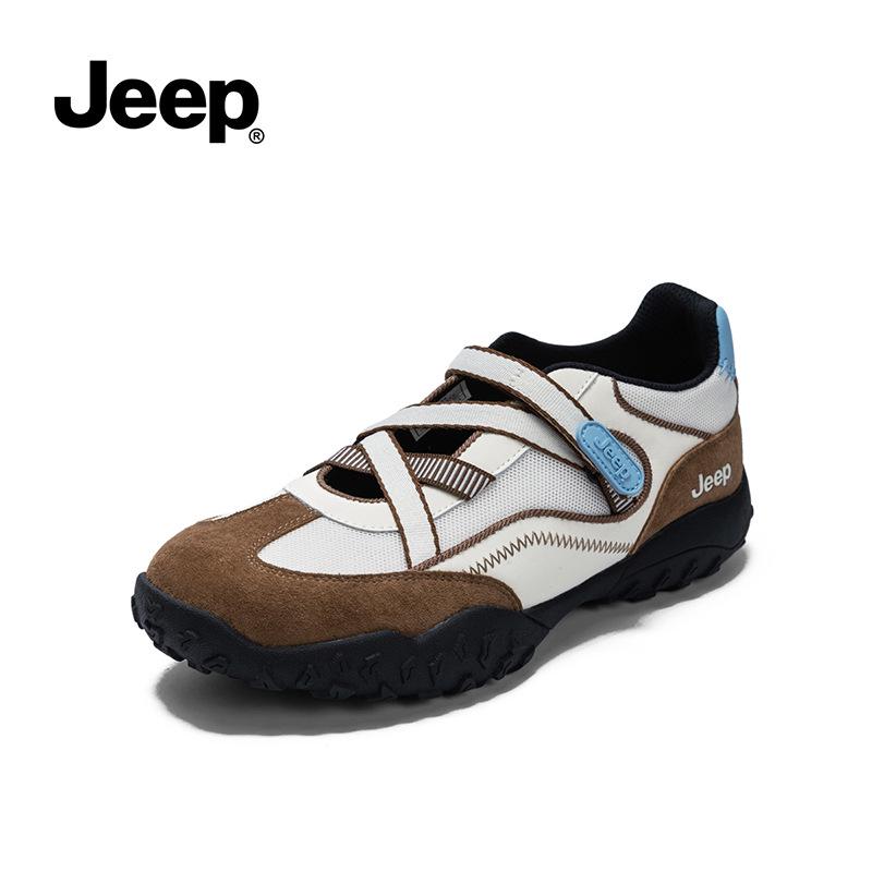 Jeep Nischen-Design Damen Mary Jane Wanderschuhe 2025 - Dicksohlige, niedrig geschnittene Outdoor-Sneaker