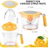 Citrus Juicer 4-in-1 Manual Juicer, ChefVille MJ02 Multifunctional Hand Juicer, Lemon Lime Squeezer with Comfortable Grip Handle, 21-Ounce Capacity