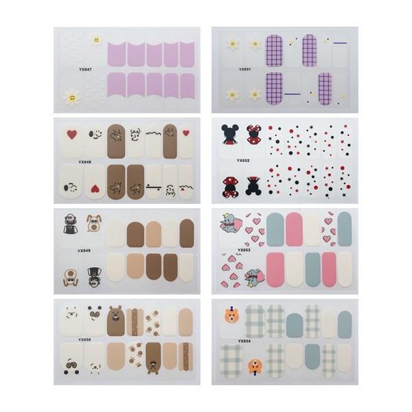 

Market sensibility anime style nail sticker set of 8, 1 set, type 16